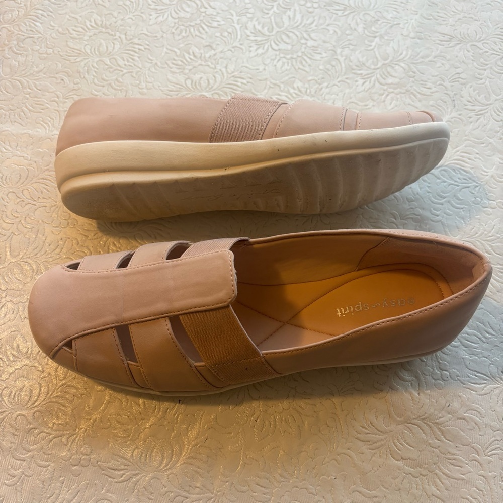 Easy Spirit Black Alani Slip-On Fisherman Flats, Size 8 - Picture 4 of 13